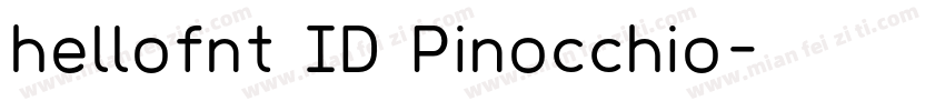 hellofnt ID Pinocchio字体转换